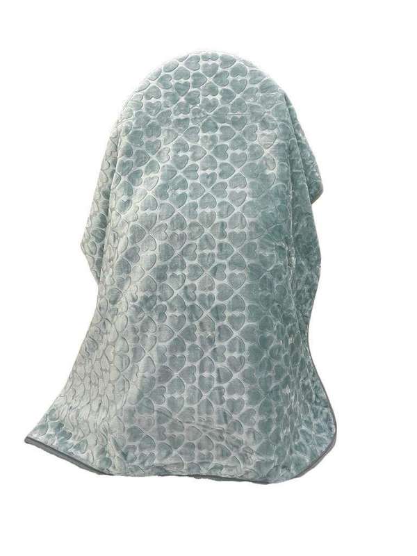 SMTE Mink Diamond Super Soft Blanket - 1 Piece - Duck Egg with keychain