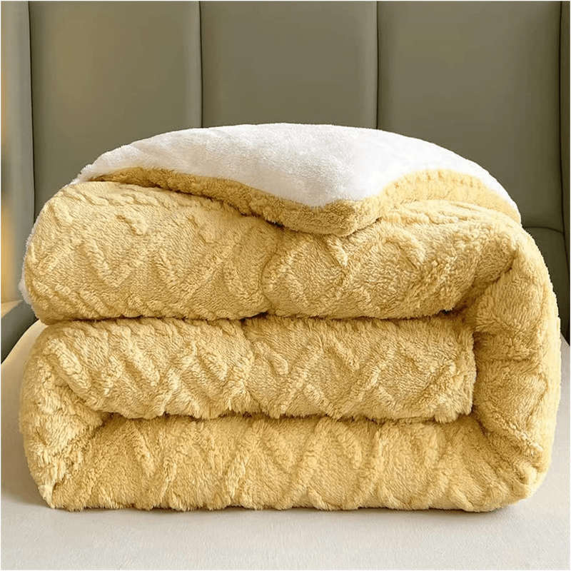 SMTE Winter Cotton Throw - Yellow with keychain