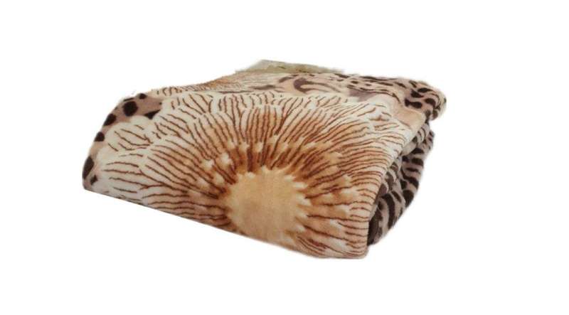 SMTE Double Size IYWA Blanket - One-Ply - Warm and Light - Brown with keychain