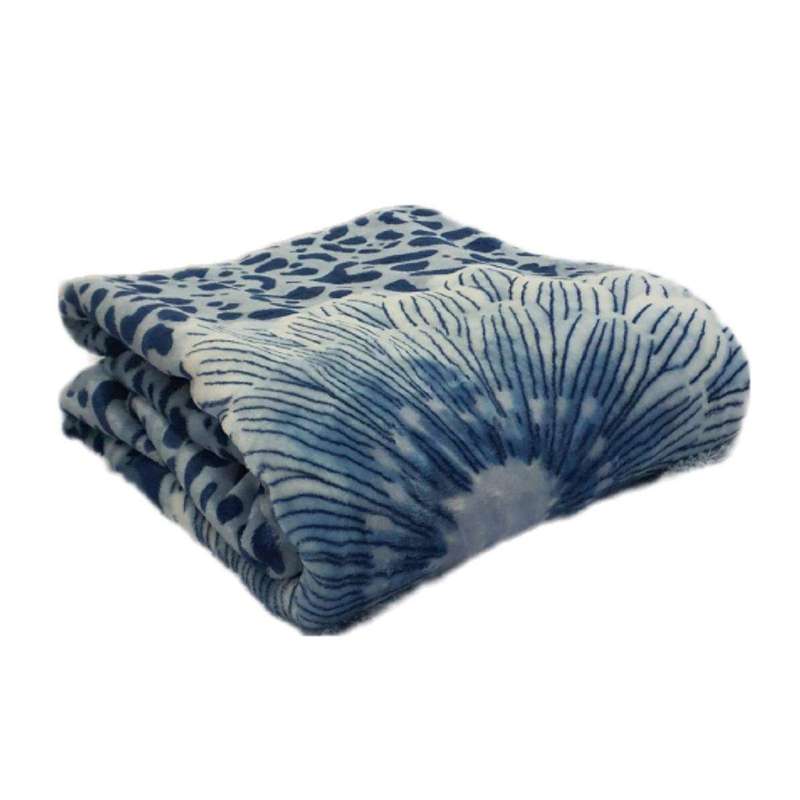SMTE Double Size IYWA Blanket - One-Ply - Warm and Comfy - Light Blue with keychain