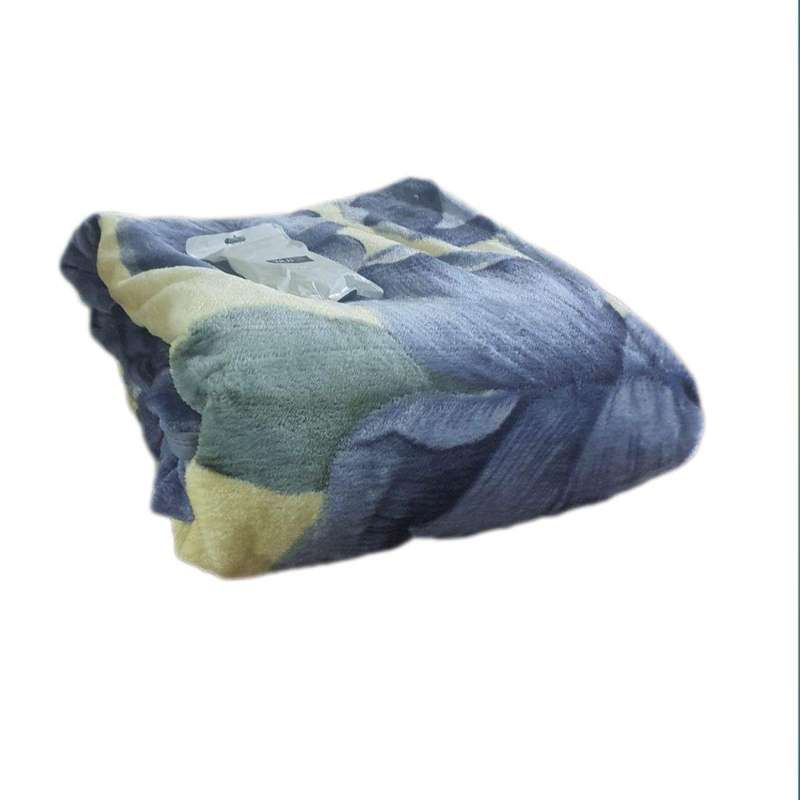 SMTE IYWA Super Soft Winter Blanket 2Ply & Tieback - Blue with keychain