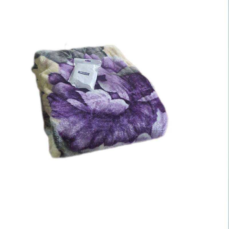 SMTE IYWA Super Soft Winter Blanket 2Ply & Tieback - Purple with keychain