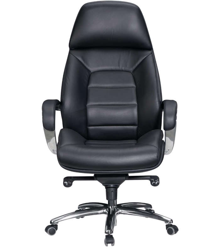SMTE A188 Office chair black genuine leather with keychain