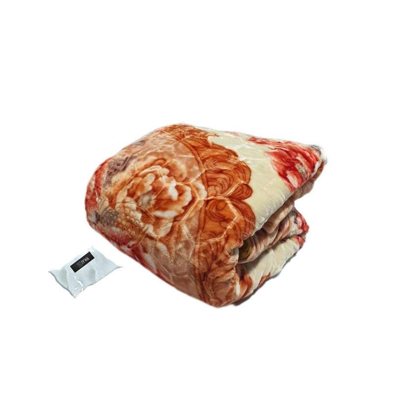 SMTE High Quality Extreme Warm Winter 2 Ply Blanket - Orange with keychain
