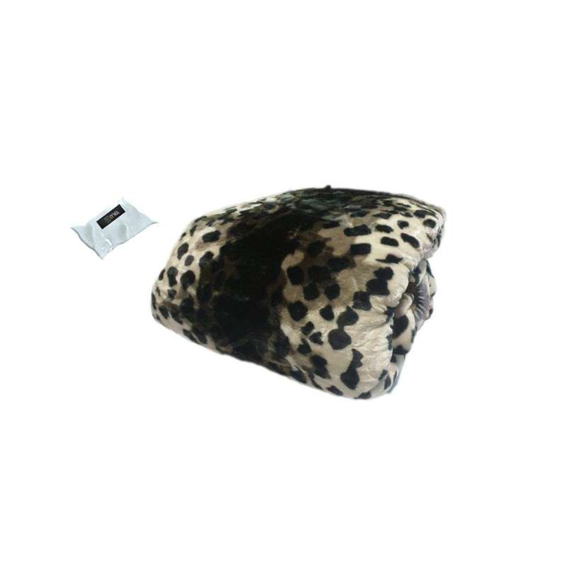 SMTE High Quality Extreme Warm Winter Blanket - Grey Leoperd with keychain