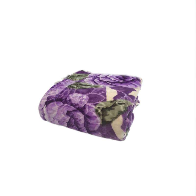 SMTE High Quality 1 Ply Extreme Warm Winter Blanket & IYWA Tieback - Purple with keychain
