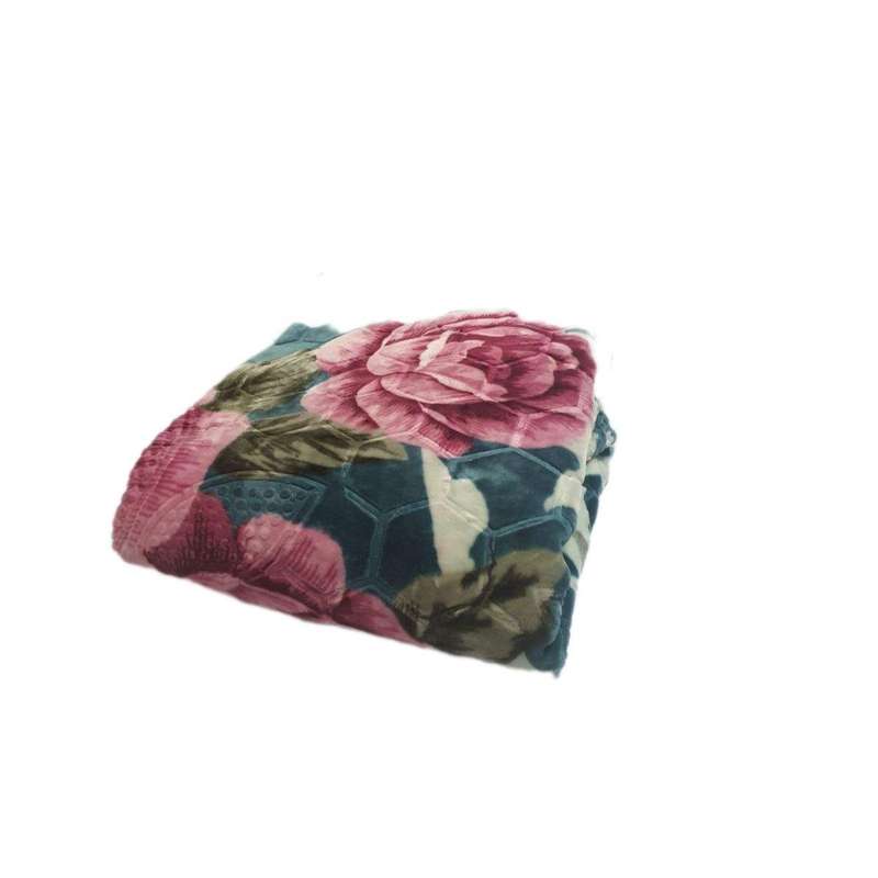 SMTE High Quality 1 Ply Extreme Warm Winter Blanket & IYWA Tieback - Turqoise with keychain