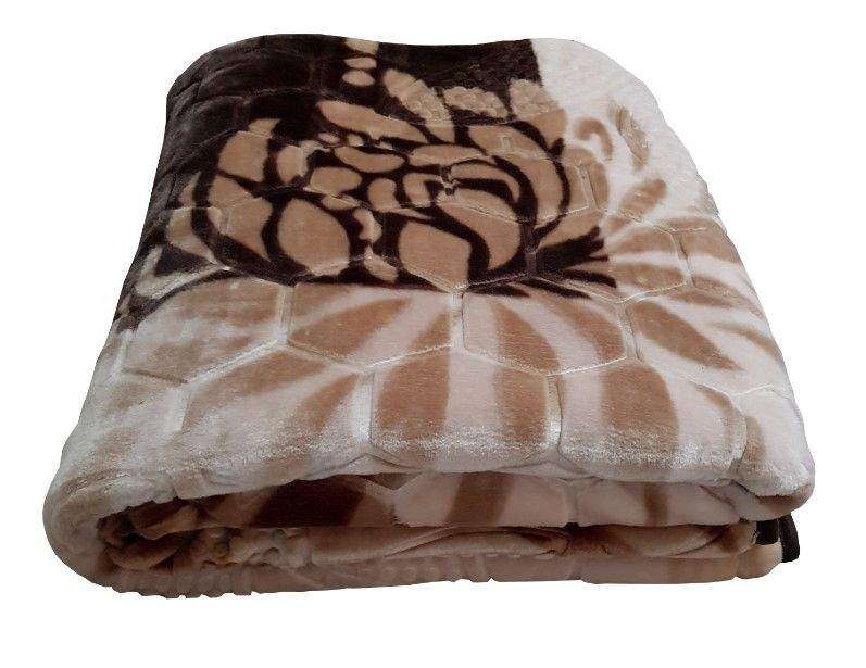 SMTE Blanket Fleece - Queen - Brown with keychain