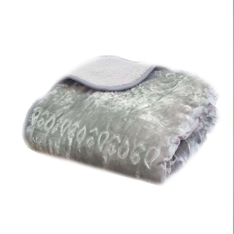SMTE Warm Exclusive 2 in 1 Luxury Fleece Blanket For Winter - Lava with keychain