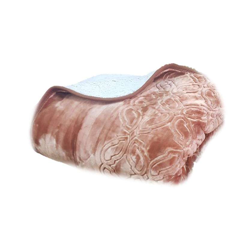 SMTE Warm Exclusive 2 in 1 Luxury Fleece Blanket For Winter - Tortilla with keychain