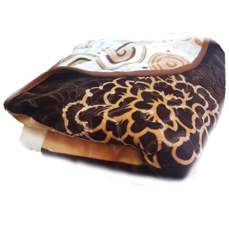 SMTE Primium Elite Luxury Winter Blanket - Brown with keychain
