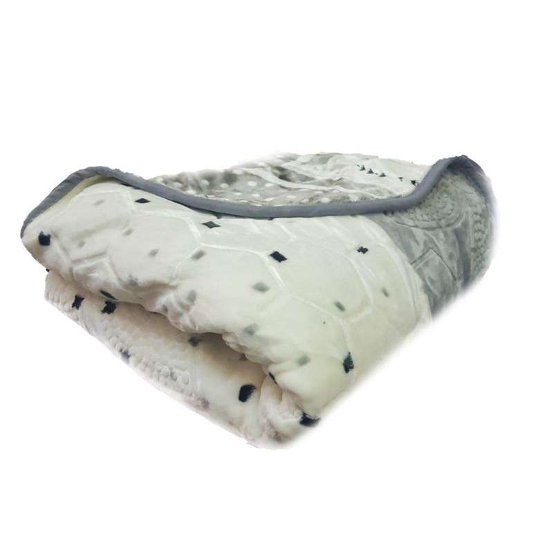 SMTE Primium Elite Luxury Winter Blanket - Pearl White with keychain