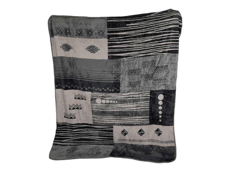SMTE Double Size IYWA Blanket - One-Ply - Warm and Comfy - Grey- 1.5kg - W1 with keychain
