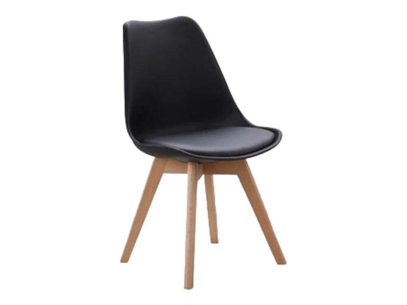 Smte - Retro Pad Chair - Black with keychain
