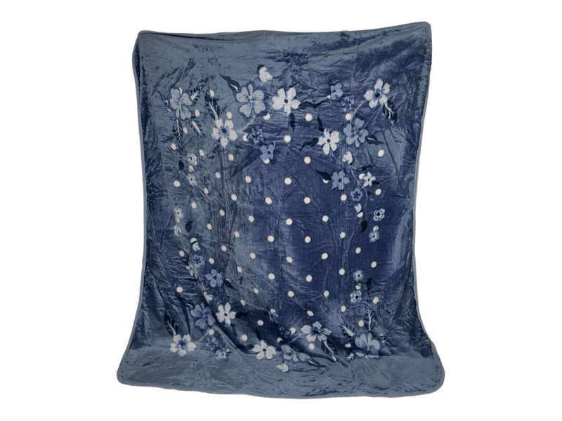 SMTE Double Size IYWA Blanket - One-Ply - Warm and Comfy - Blue- 1.5kg - W1 with keychain