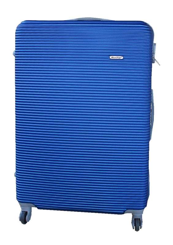 SMTE 1 Piece Hard Outer Shell Luggage 23" - Blue with keychain