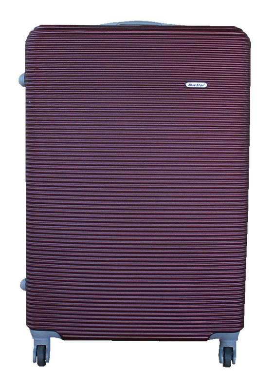SMTE 1 Piece Hard Outer Shell Luggage 23" - Dark Red with keychain