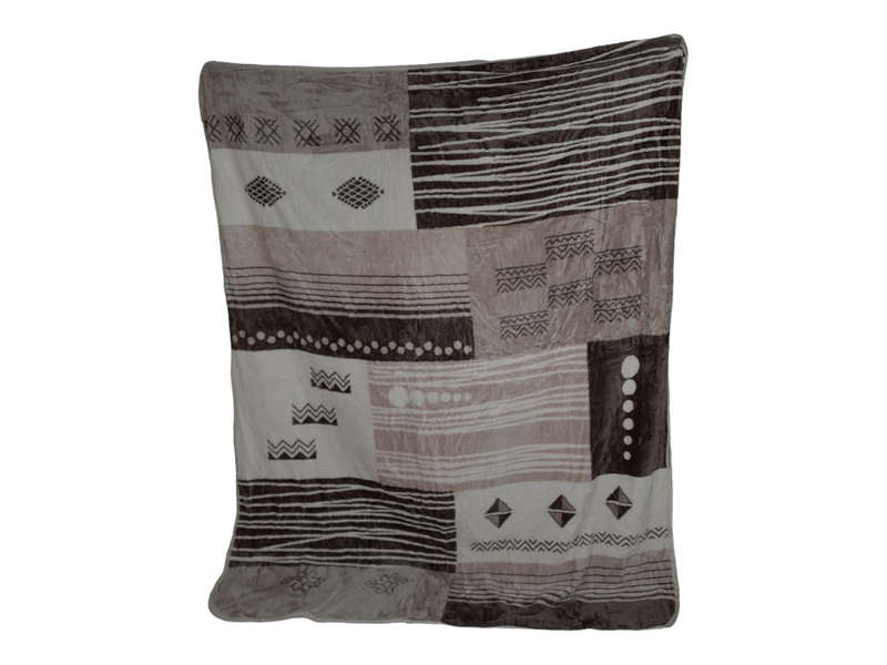 SMTE Double Size IYWA Blanket - One-Ply - Warm and Comfy - Brown- 1.5kg - W1 with keychain