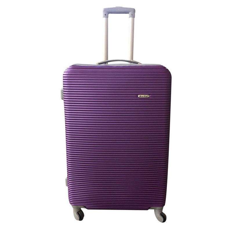 SMTE 1 Piece Hard Outer Shell Luggage 23" - Purple with keychain