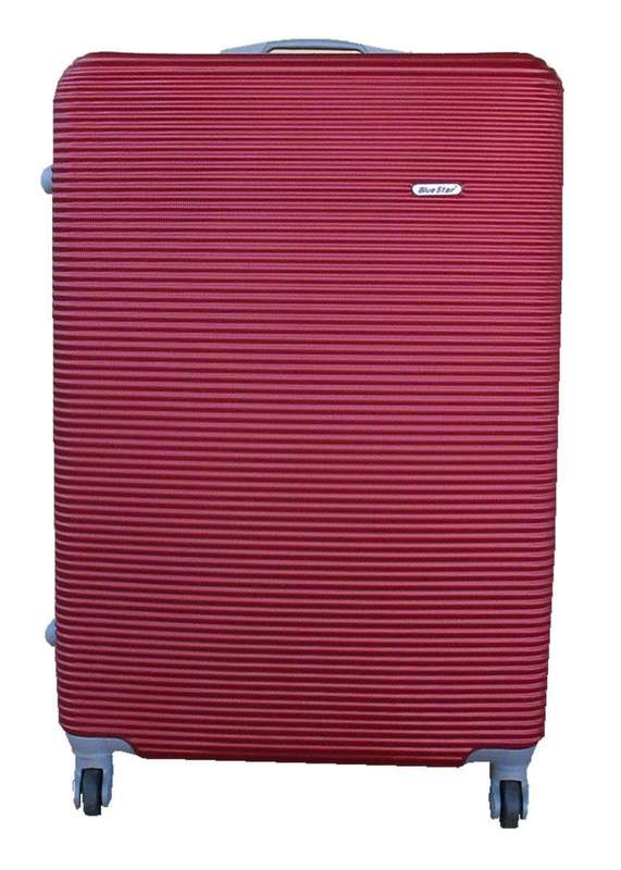 SMTE 1 Piece Hard Outer Shell Luggage 23" - Red with keychain