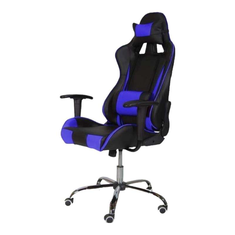 Smte-Vision Ergonomic Gaming Chair - Blue with keychain