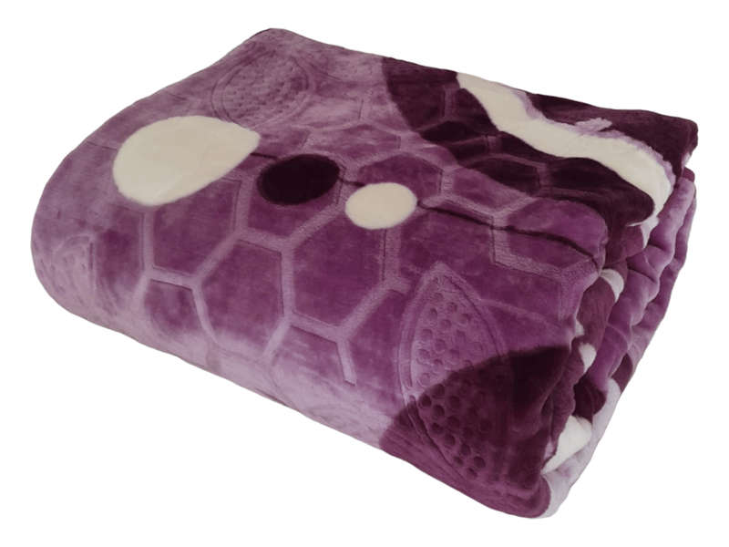 SMTE- Premium Elite Luxury Winter Blanket- Purple with keychain