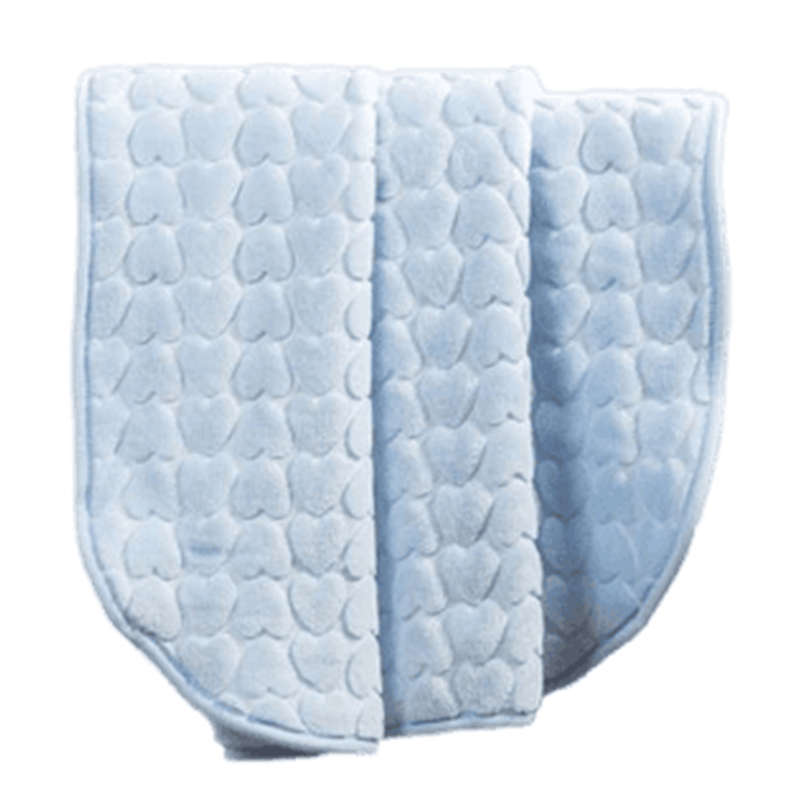 SMTE Heavy Ply Mink Baby Blanket - Blue with keychain