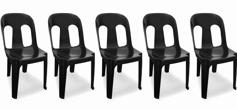 SMTE Tuffy Stackable Chairs (Set of 5) with keychain