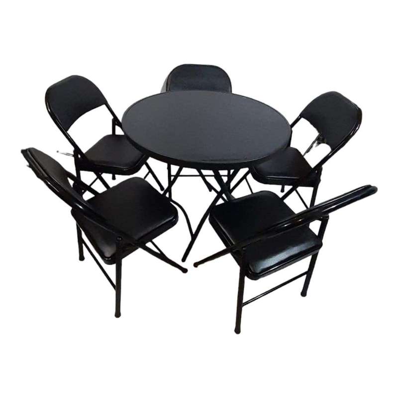SMTE Sastro -5 Folding Chair Outdoor Dining Table Combo-Tpb3 with keychain