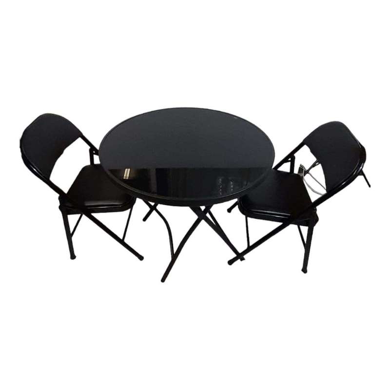SMTE Sastro -2 Folding Chair Outdoor Dining Table Combo-Tpb3 with keychain
