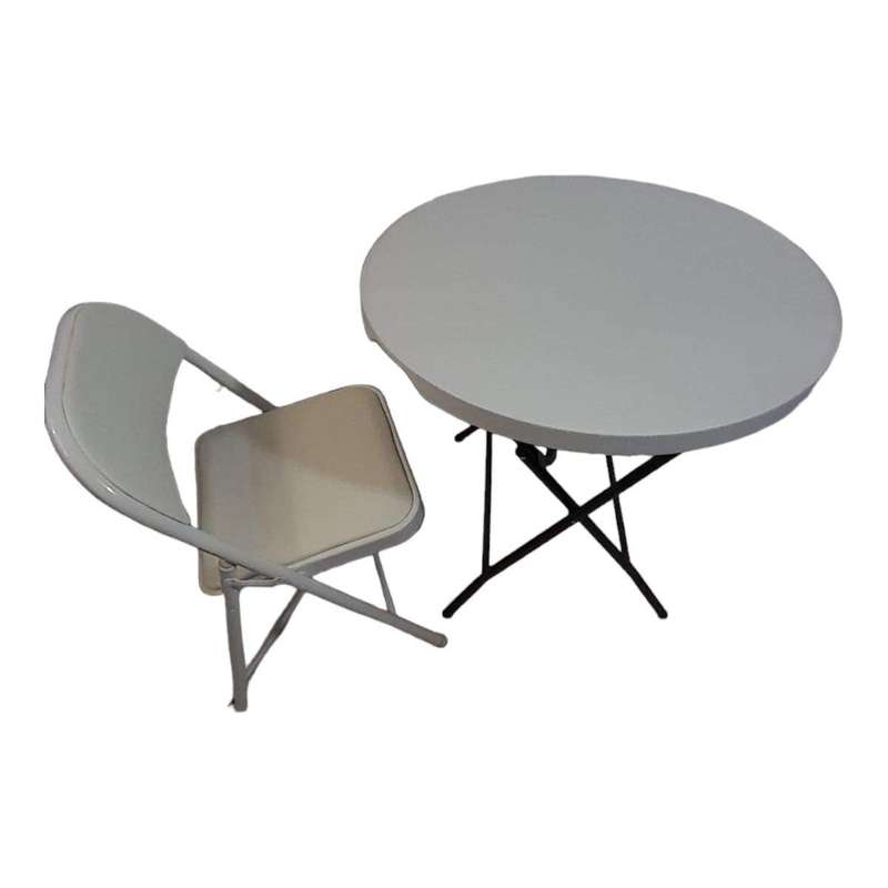 SMTE Sastro -1 Padded Folding Chair Outdoor Dining Table Combo-Tp2 with keychain