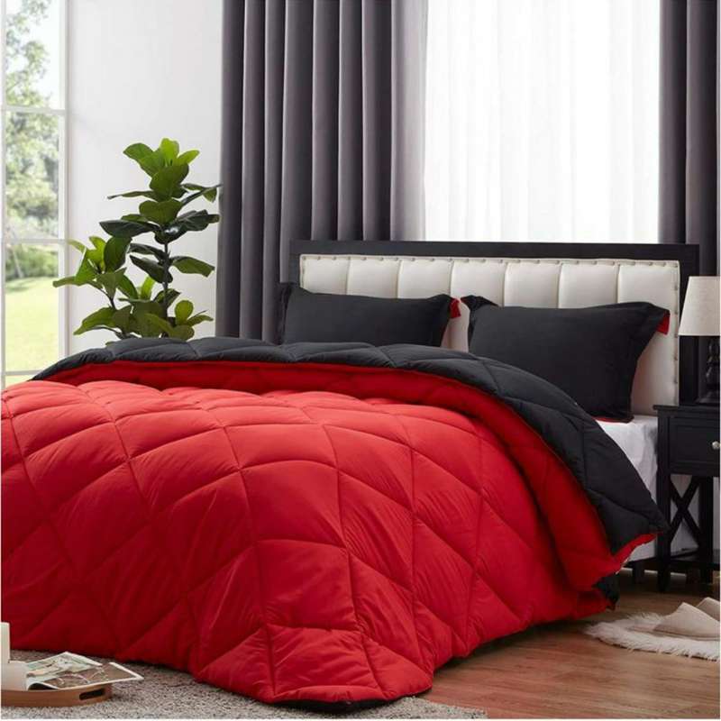SMTE Dream World Reversible 5 Piece Comforter set - Red with keychain