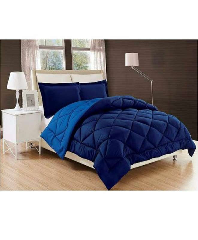 SMTE Dream World Reversible 5 Piece Comforter set - Blue with keychain