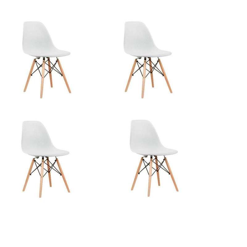 SMTE Proteas White Cafe Chairs - Pack of 4 with keychain