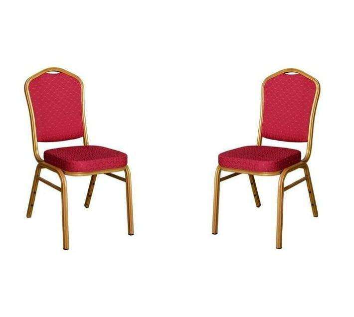 SMTE Pair of MS Conference Chairs with Metal Frame- Pink with keychain
