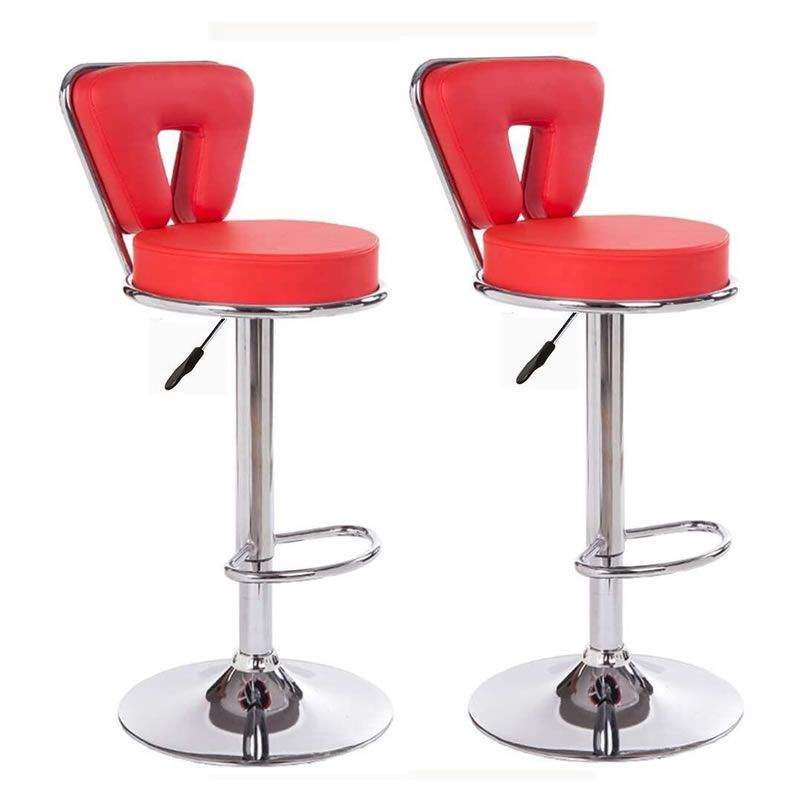 SMTE Pack of Two Bar Stools or Kitchen Counter Chairs with keychain