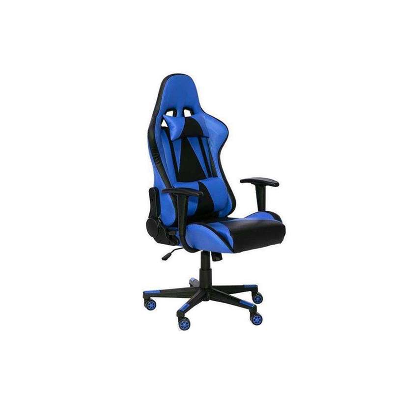 SMTE New Look Gaming Office Chair - Blue, Black with keychain