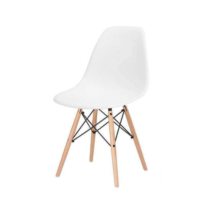 SMTE Modern Wooden Leg Chair with keychain
