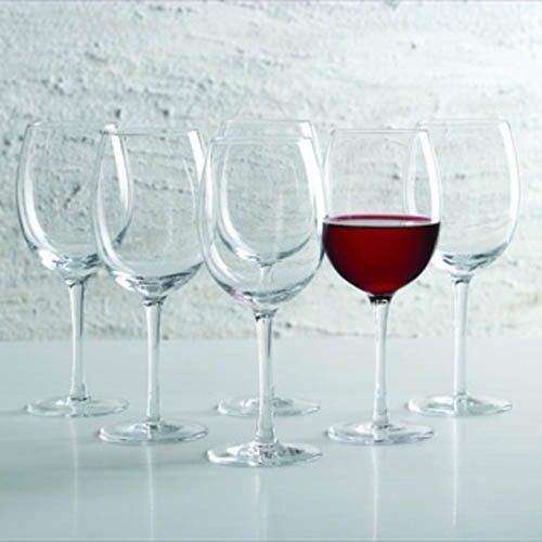 SMTE Alex Liddy - Red Wine Glass - Set Of 6 with keychain