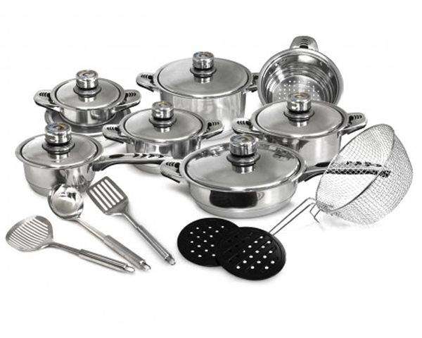 SMTE 21 Piece Pot Set - SW-21S with keychain