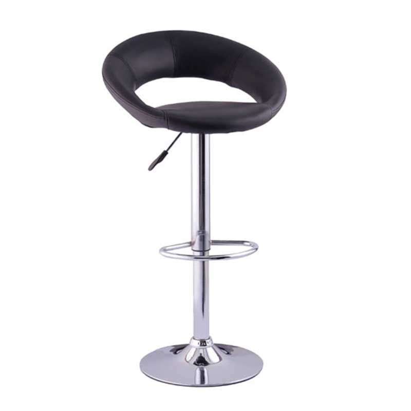 SMTE Touch Leather Bar Stool - Black with keychain