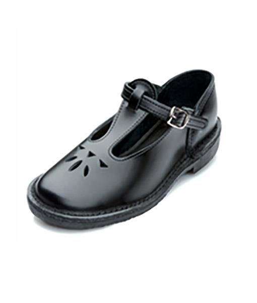 SMTE Buccaneer Original Baby Doll Black School Shoe - Younger Girls - UK Junior 7 with keychain