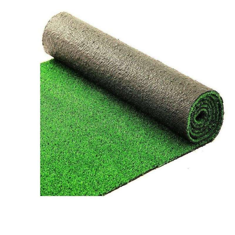 SMTE Jack Brown Luxury 2x15m Artificial Garden Grass/Turf - 20mm Thick with keychain
