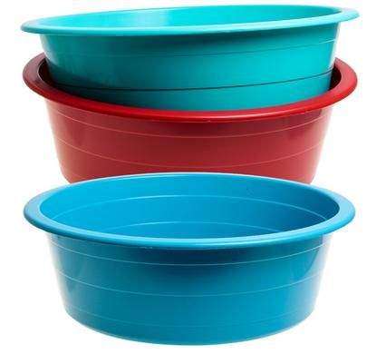 SMTE Bulk Pack 4 x Basin Plastic 56cm with keychain
