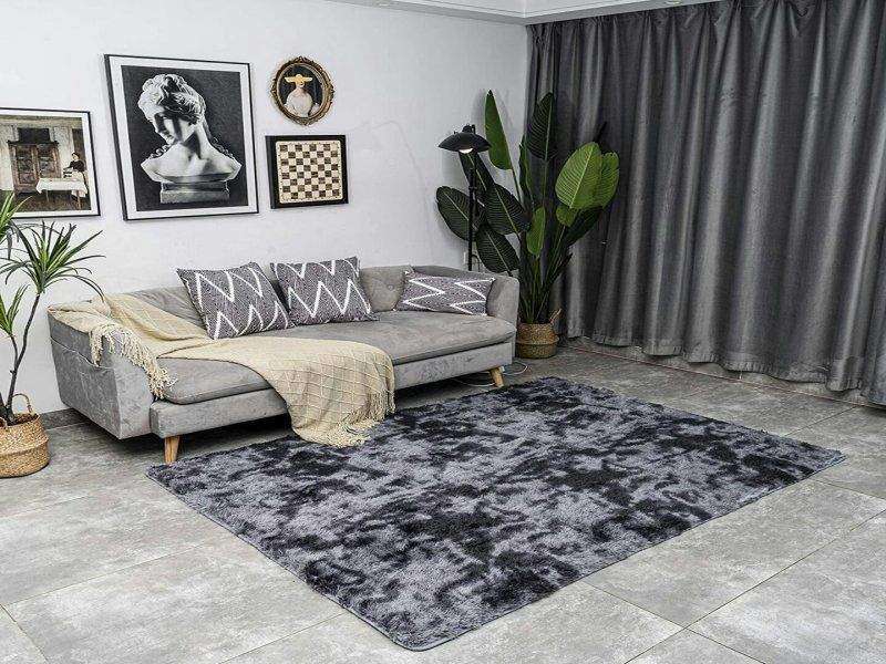 SMTE Black and Grey 2-tone Rug(200x150) with keychain
