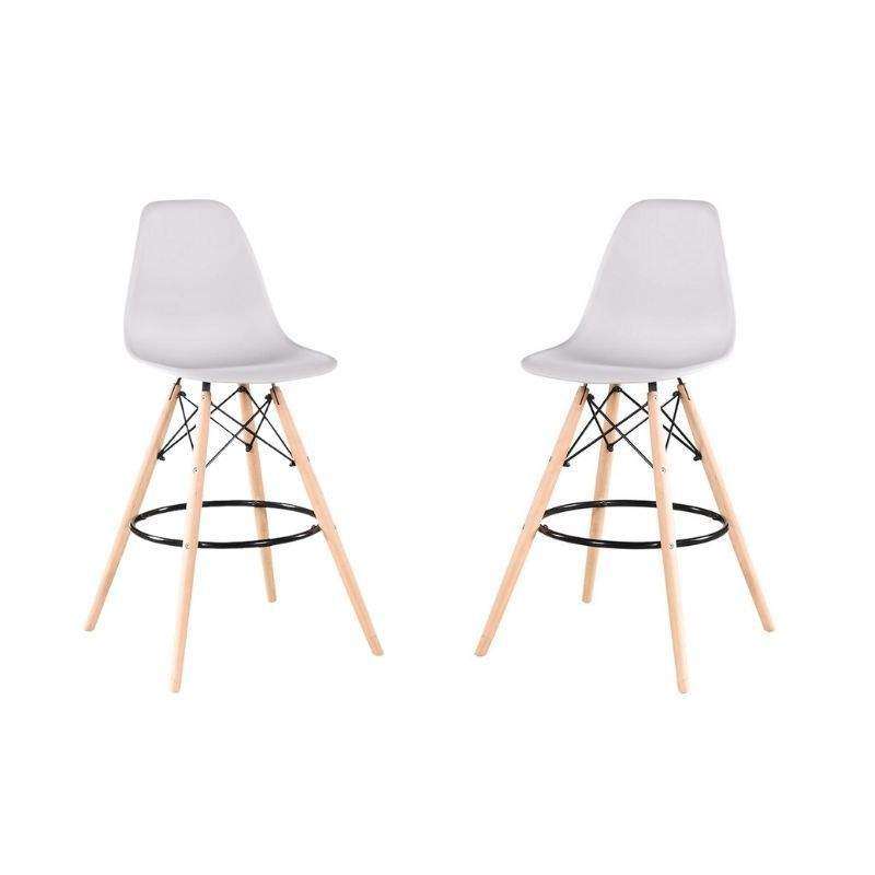 SMTE Kim Grey Bar Stool with keychain