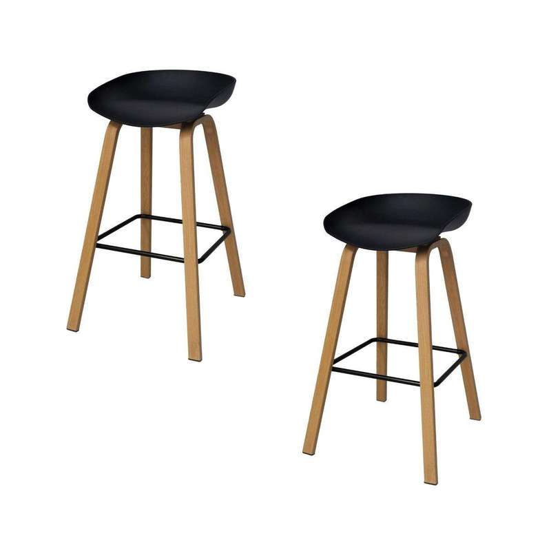 SMTE Kitchen & Bar Stool (Set of 2) with keychain