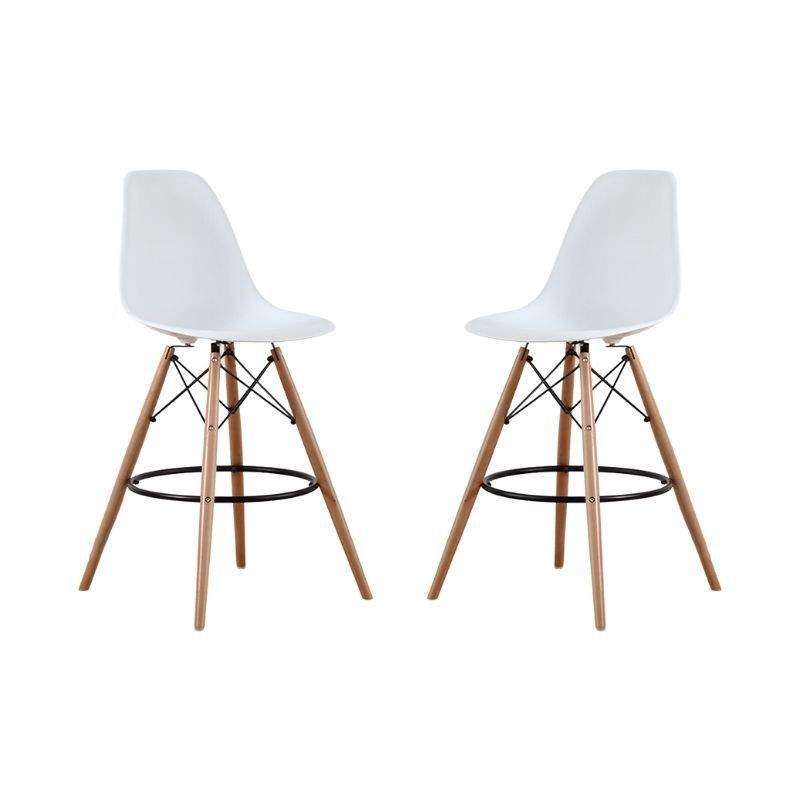 SMTE Kim Bar Stool White with keychain