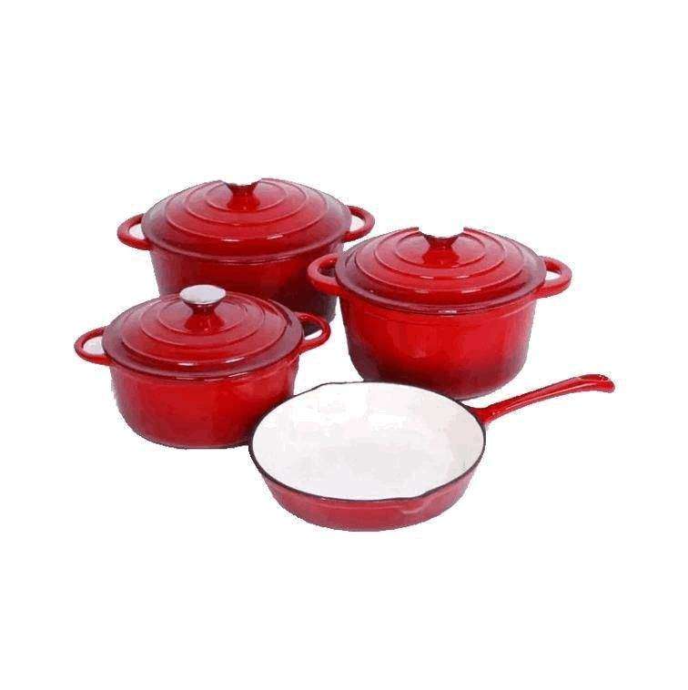 SMTE 7 Piece Cast Iron Cookware with keychain
