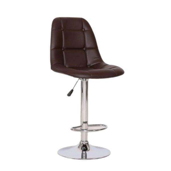 SMTE Chic Bucket Seat Bar Stool - Brown with keychain